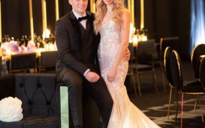 PURPLE AND BLACK WEDDING AT ARIA LAS VEGAS
